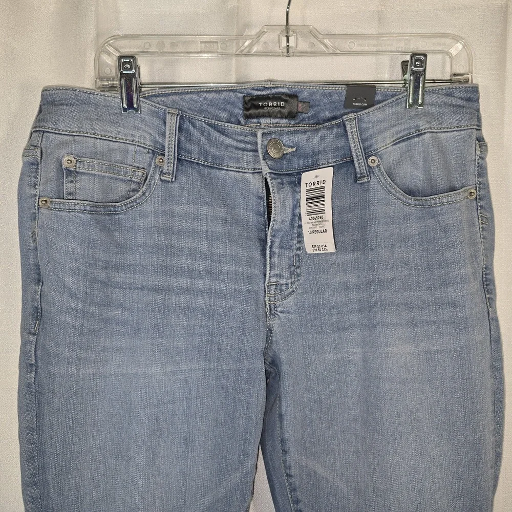 Torrid Perfect Skinny Ankle Stretch Blue Jeans Womens 10‎ Regular Blue NEW NWT!